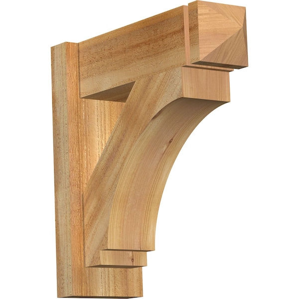 Ekena Millwork Imperial Rough Sawn Arts and Crafts Outlooker, Western Red Cedar, 6"W x 18"D x 18"H OUT06X18X18IMP03RWR - main